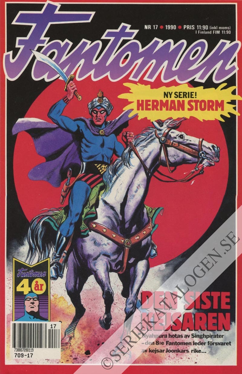 Framsida på Fantomen #17 (1990)