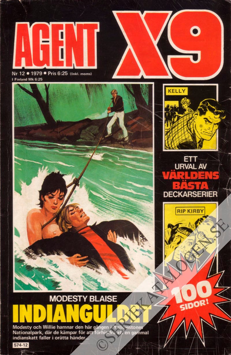 Framsida på Agent X9 #12 (1979)