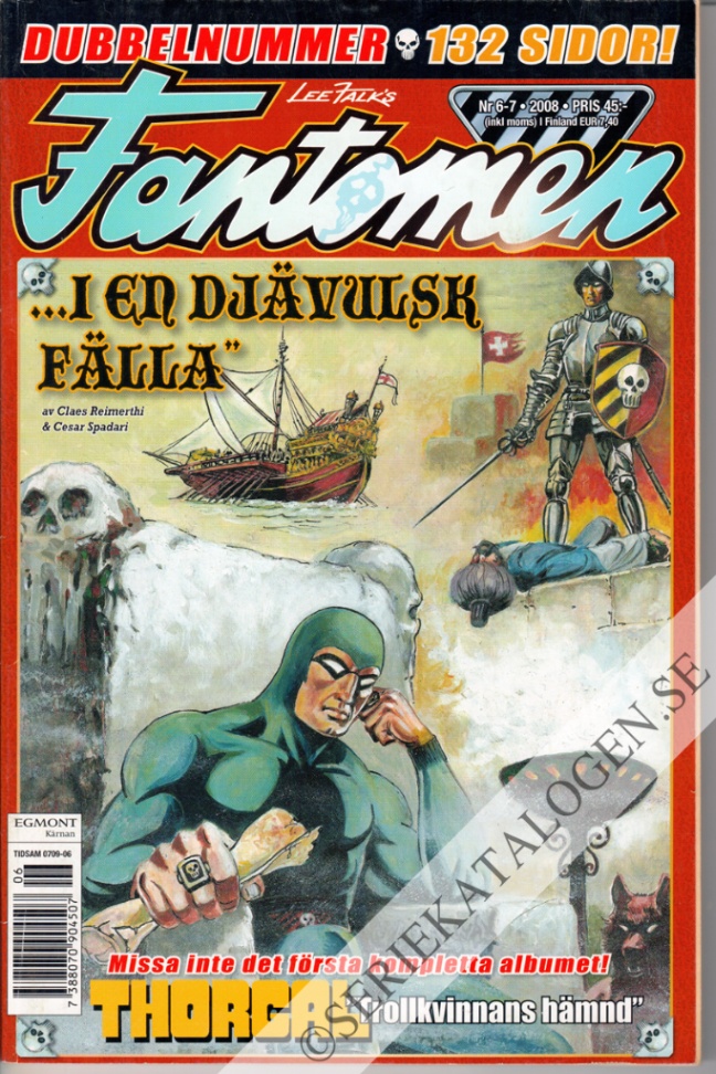 Framsida på Fantomen #6-7 (2008)