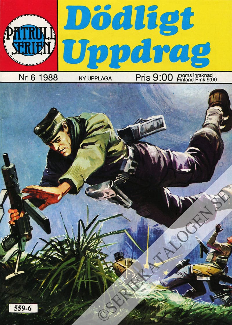 Framsida på Patrullserien #6 - Dödligt uppdrag (1988)
