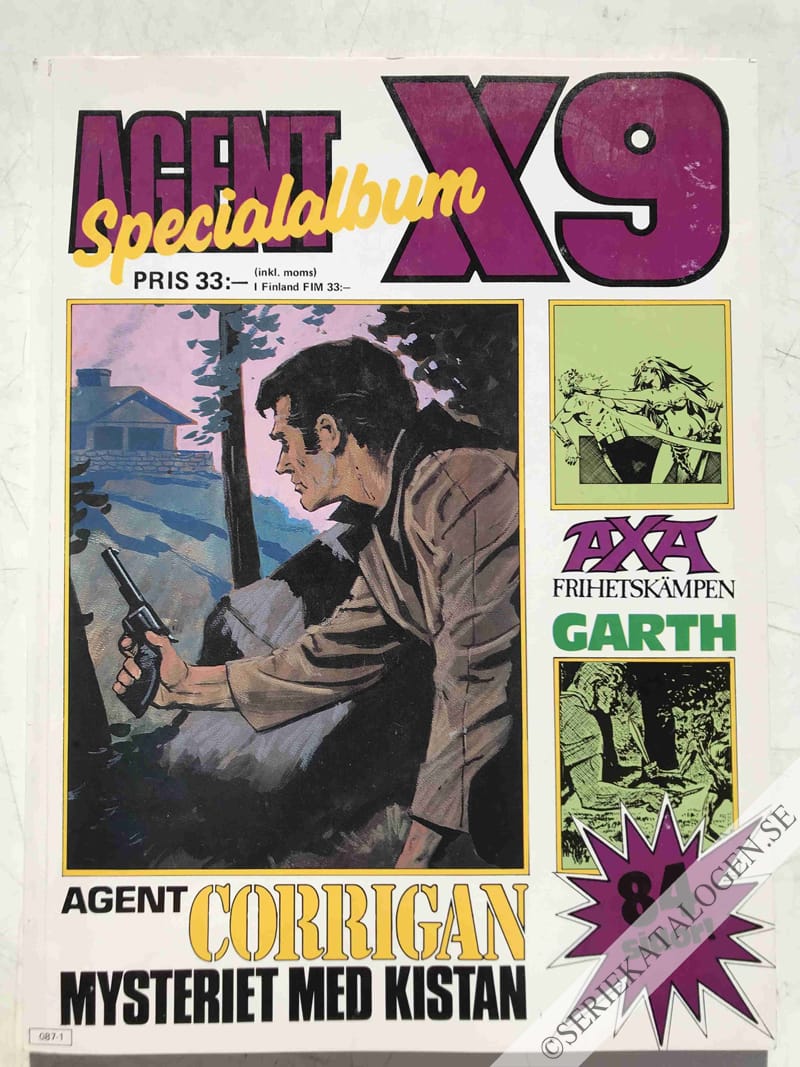 Framsida på Agent X9 specialalbum # (1987)