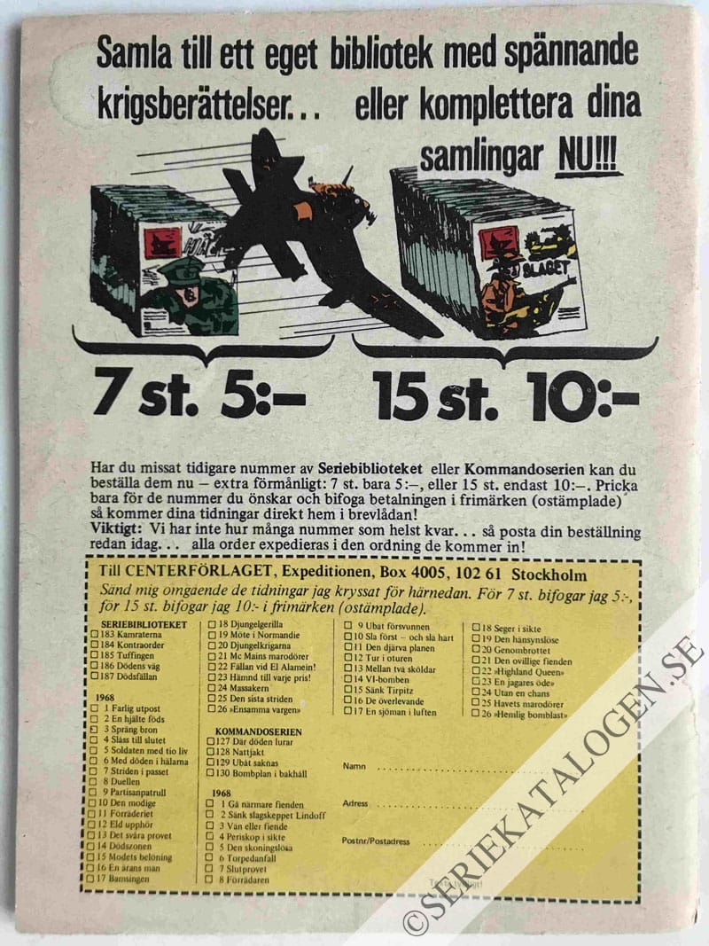 Baksida på Spökbombaren (1969)
