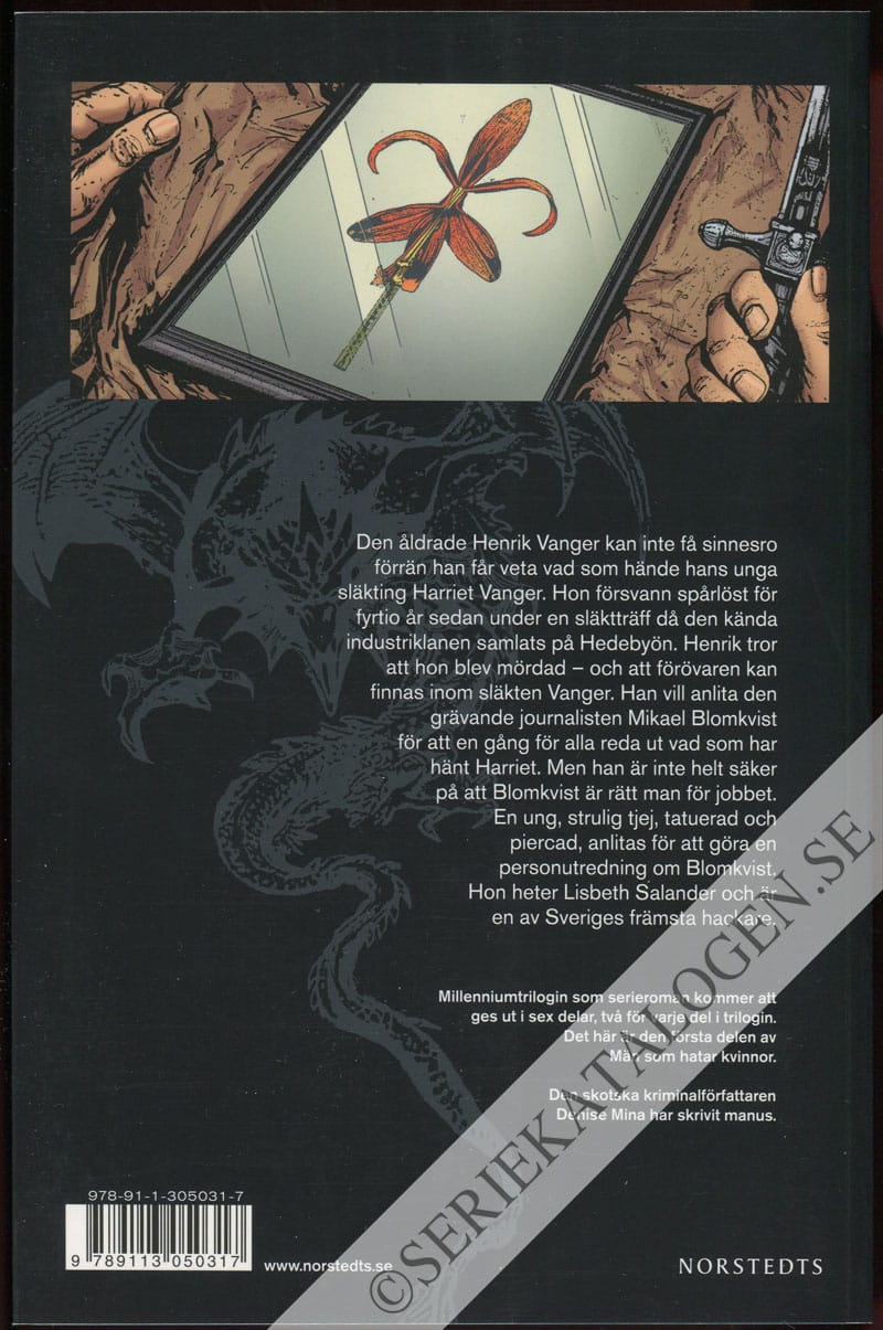 Baksida på Män som hatar kvinnor (2012)