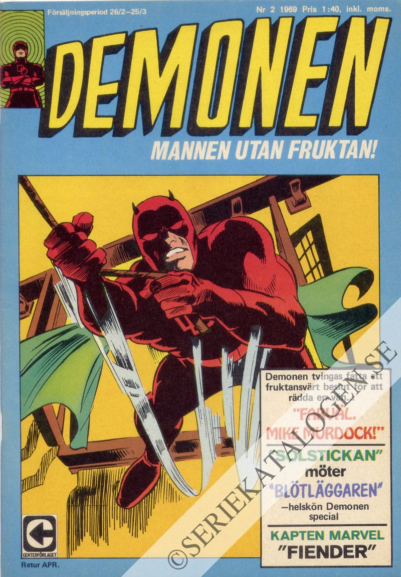 Framsida på Demonen #2 (1969)
