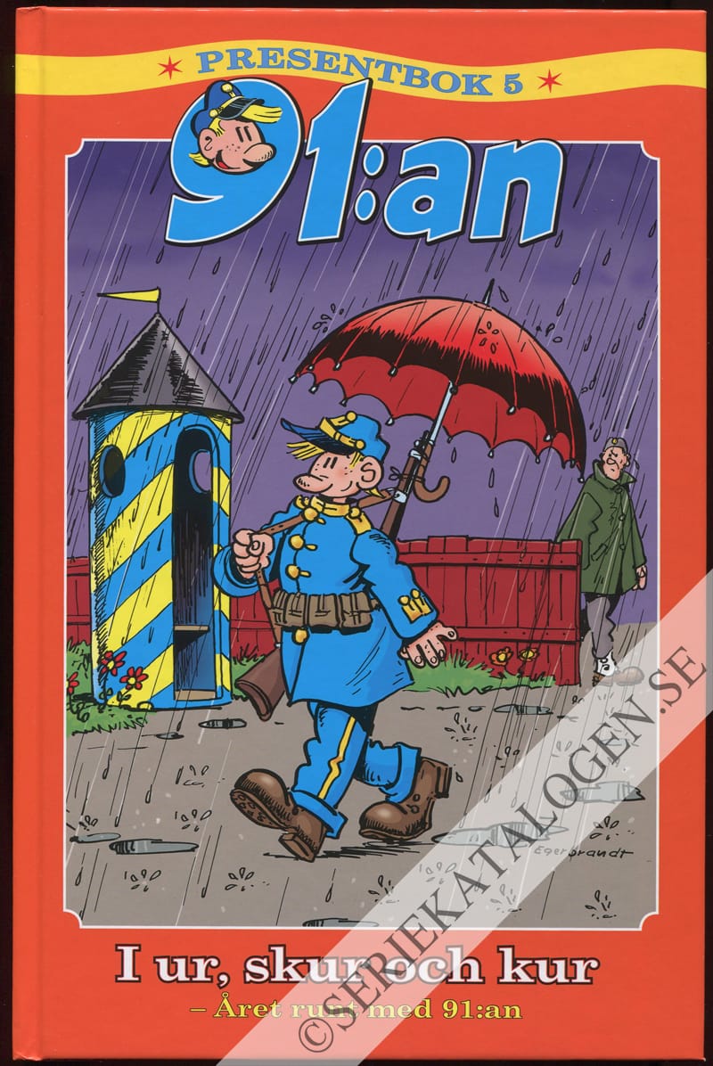 Framsida på 91:an presentbok I ur, skur och kur - Året runt med 91:an (2014)