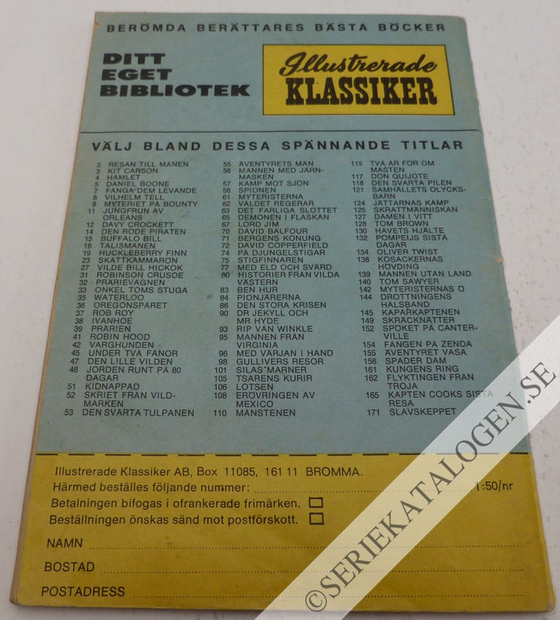 Baksida på Hämnd till döds (1969)