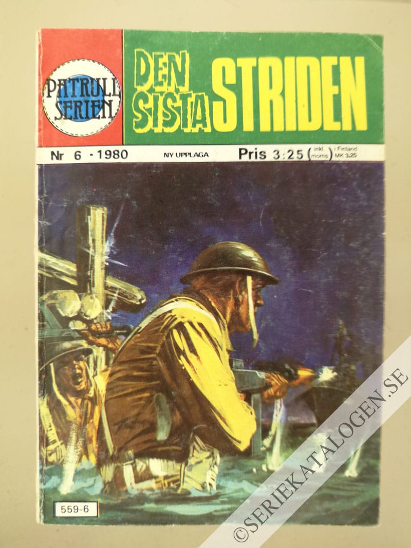 Framsida på Patrullserien Den sista striden (1980)