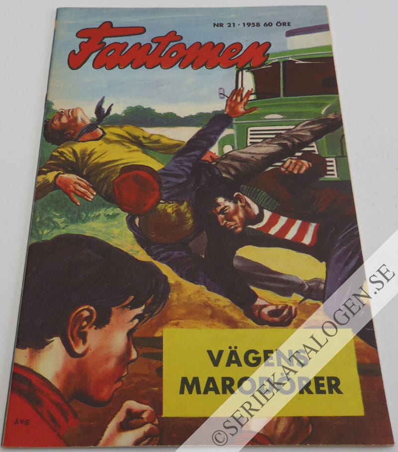 Framsida på Fantomen #21 (1958)