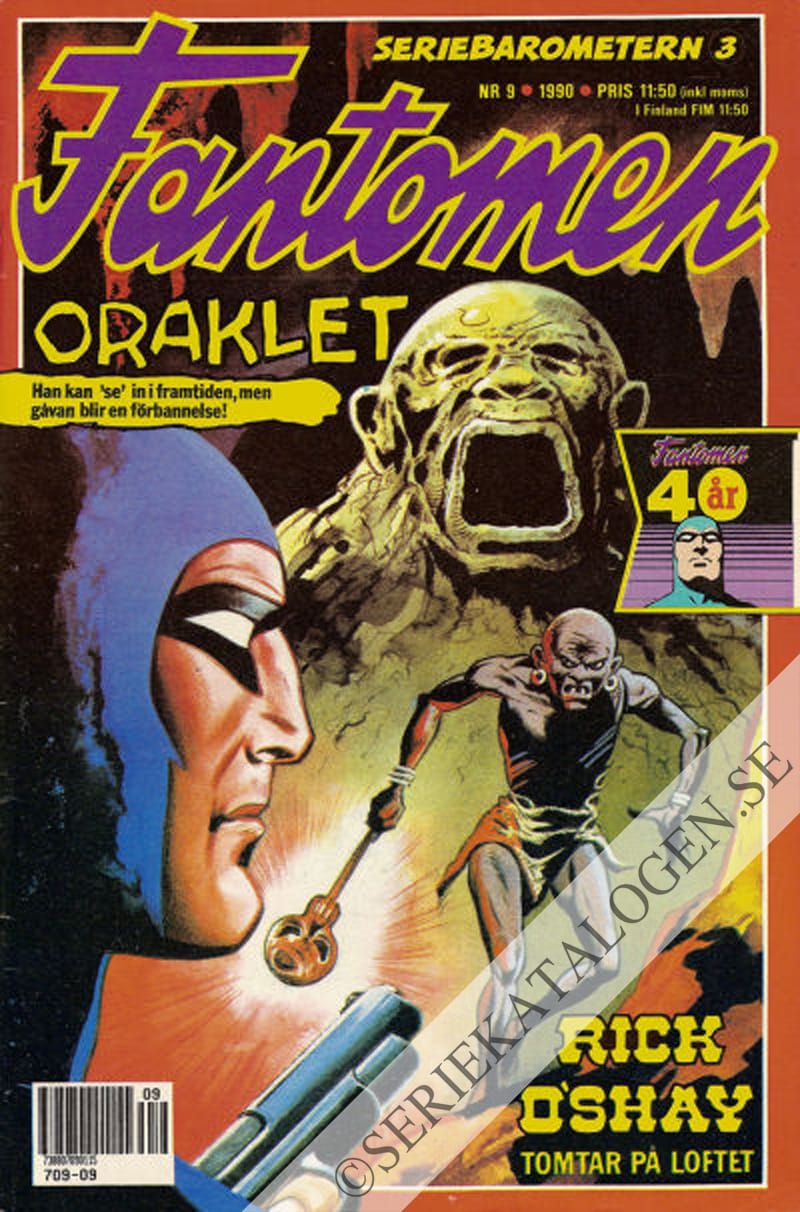 Framsida på Fantomen #9 (1990)