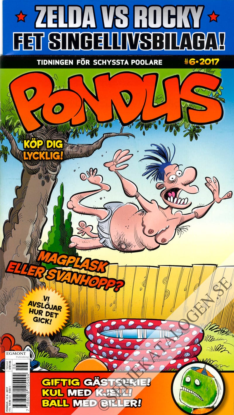 Framsida på Pondus #6 (2017)