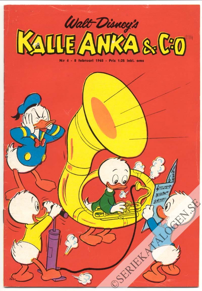 Framsida på Kalle Anka & C:o #6 (1968)