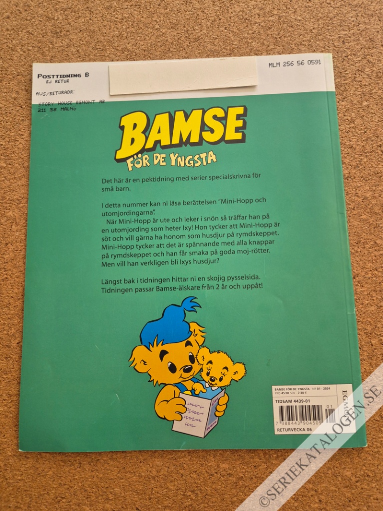 Baksida på Mini-hopp och utomjordingarna (2024)