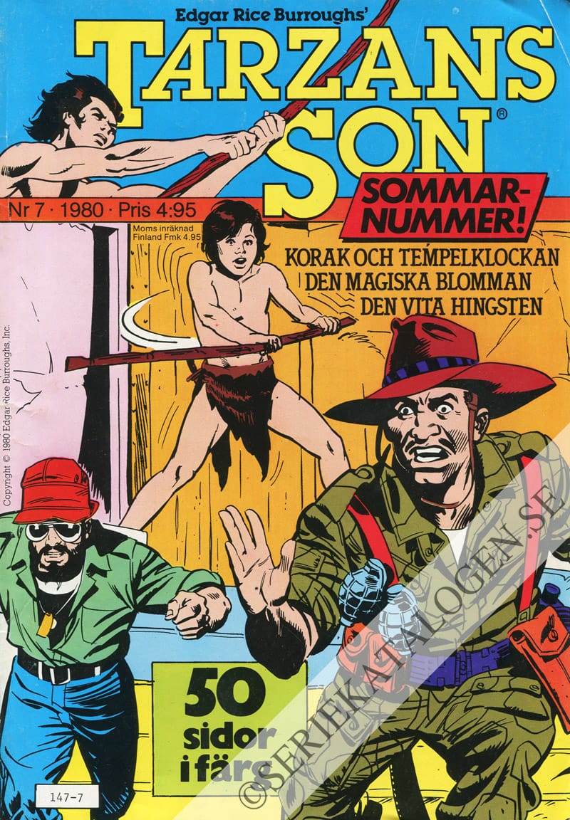 Framsida på Tarzans son #7 (1980)