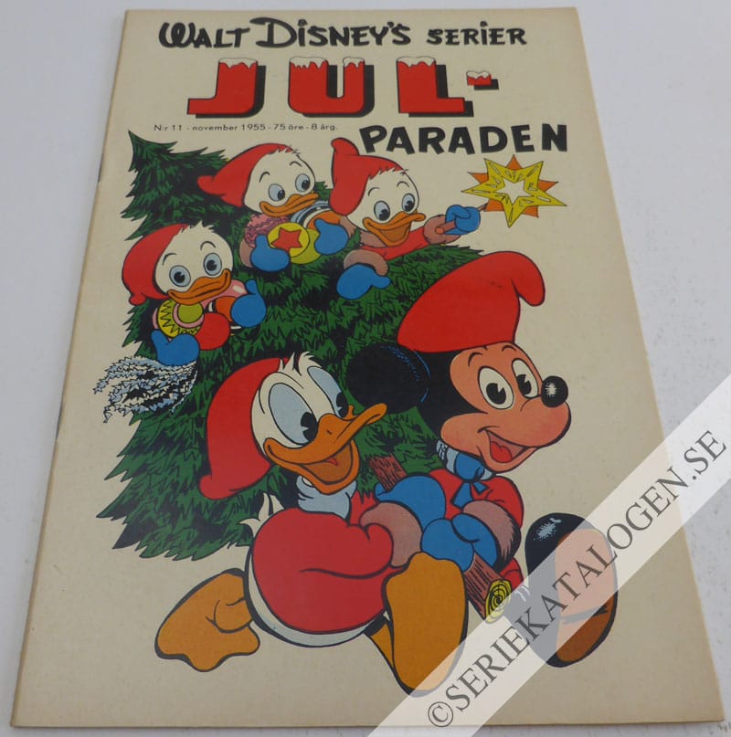 Framsida på Walt Disney's serier Jul-paraden (1955)