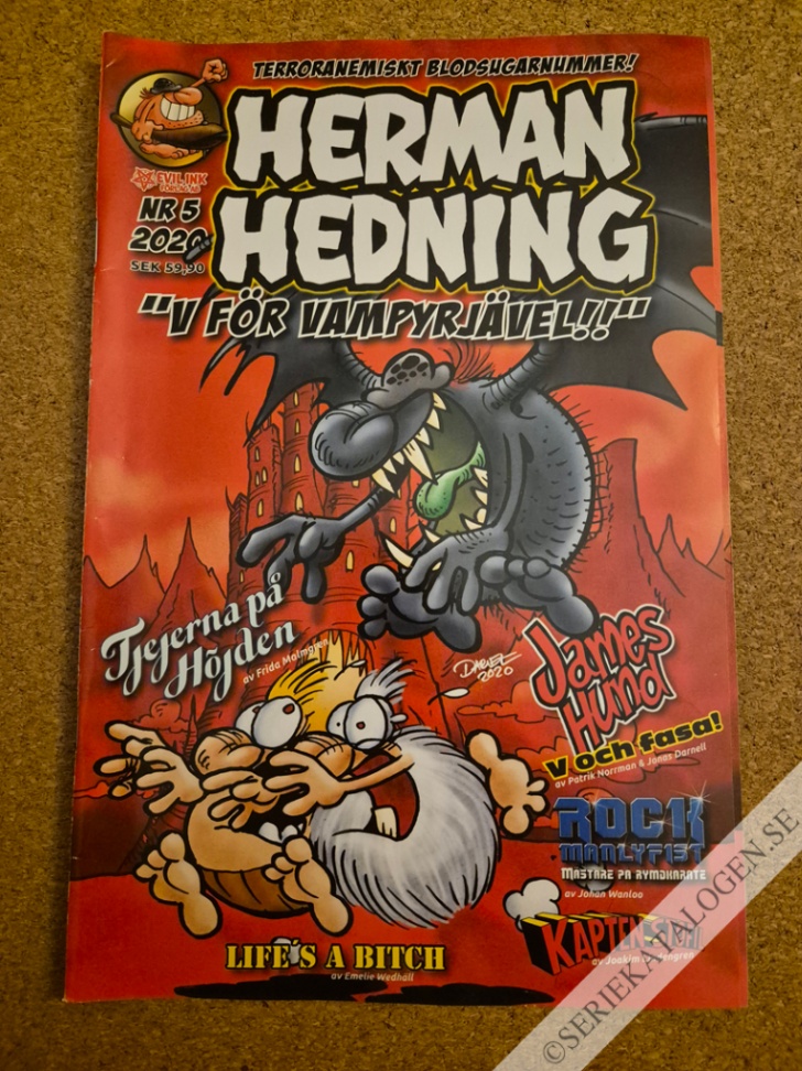 Framsida på Herman Hedning #5 (2020)