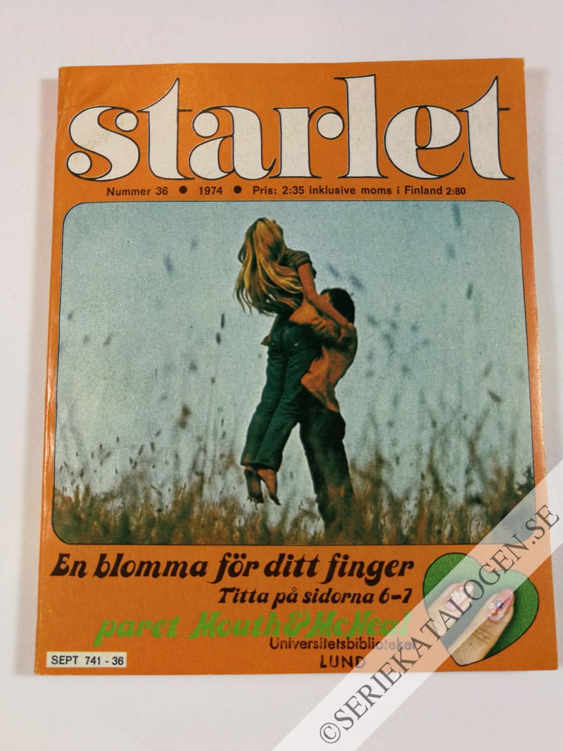 Framsida på Starlet #36 (1974)