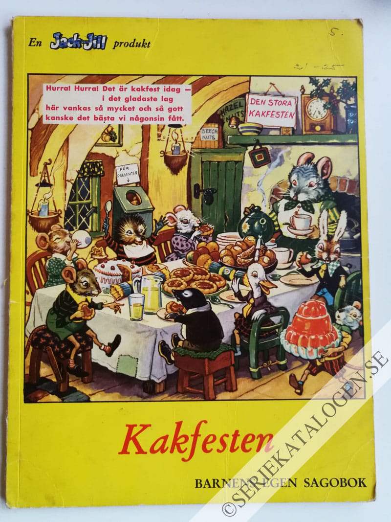 Framsida på Barnens egen sagobok Kakfesten (195?)