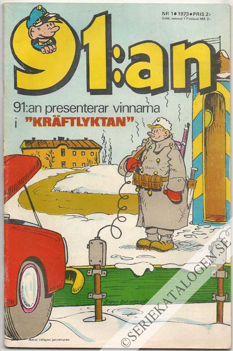 Framsida på 91:an #1 (1973)
