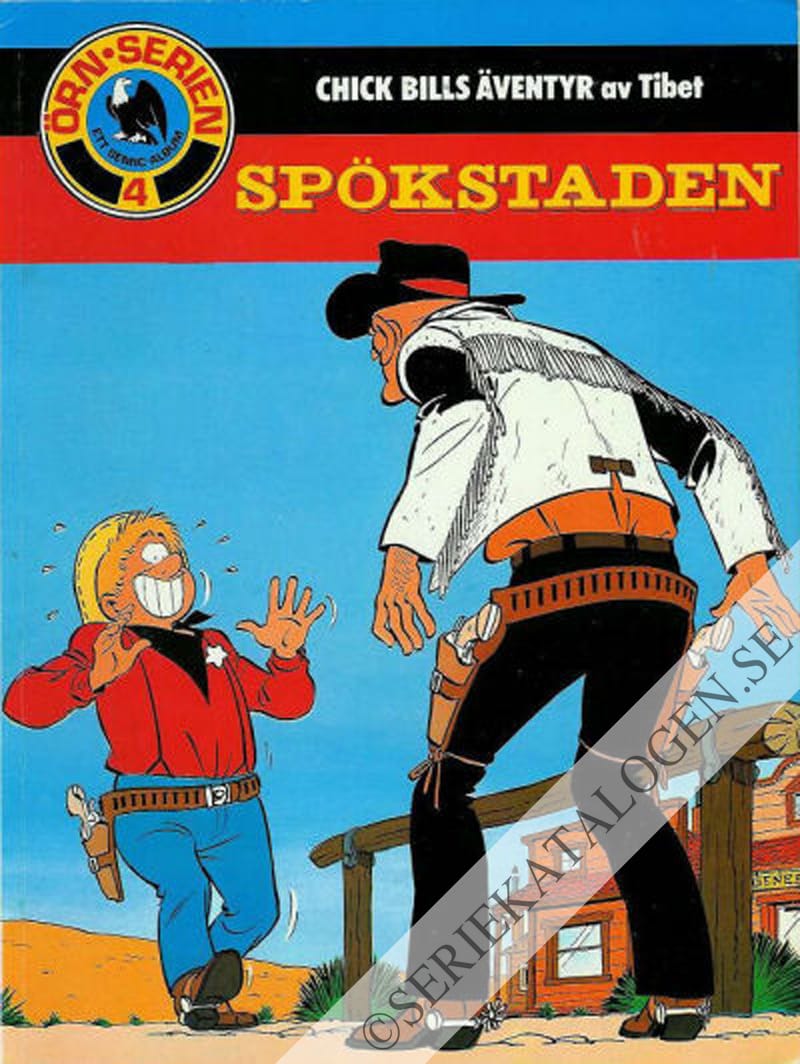 Framsida på Chick Bills äventyr Spökstaden (1983)