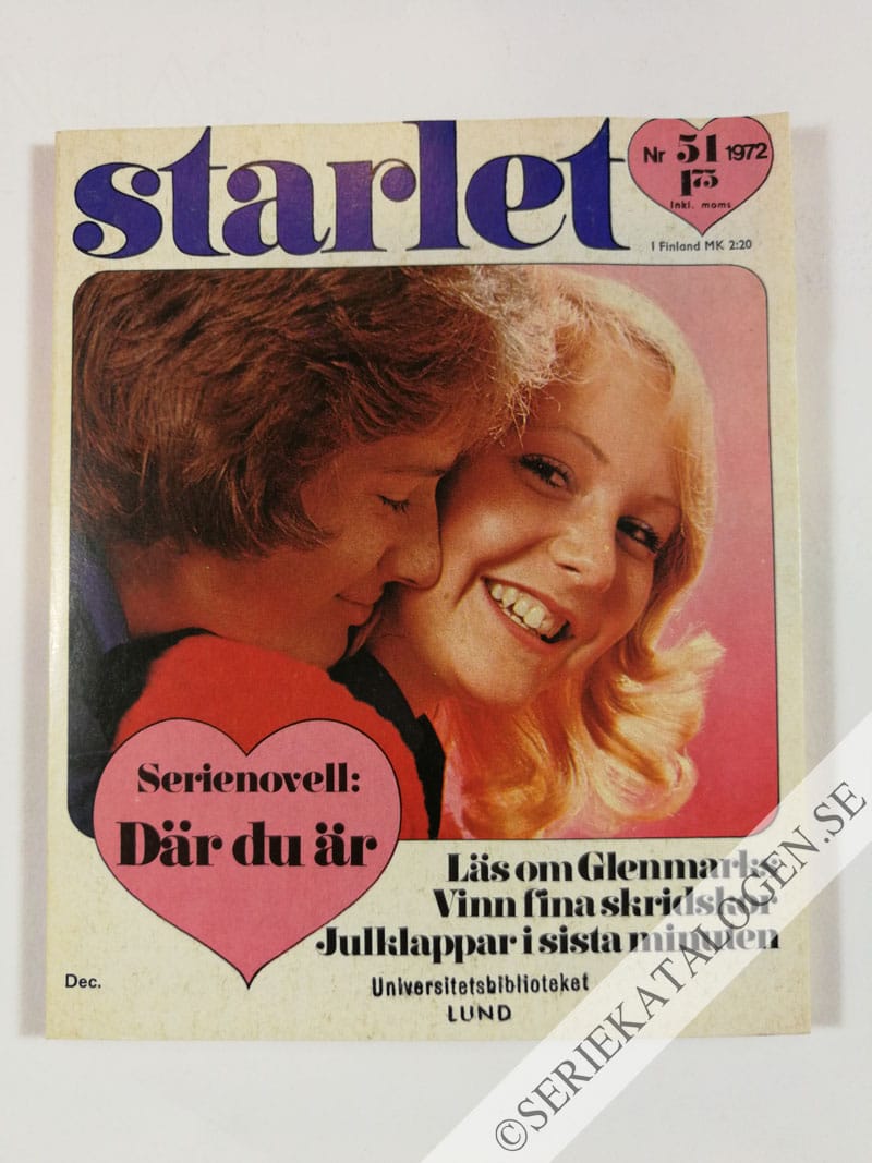 Framsida på Starlet #51 (1972)
