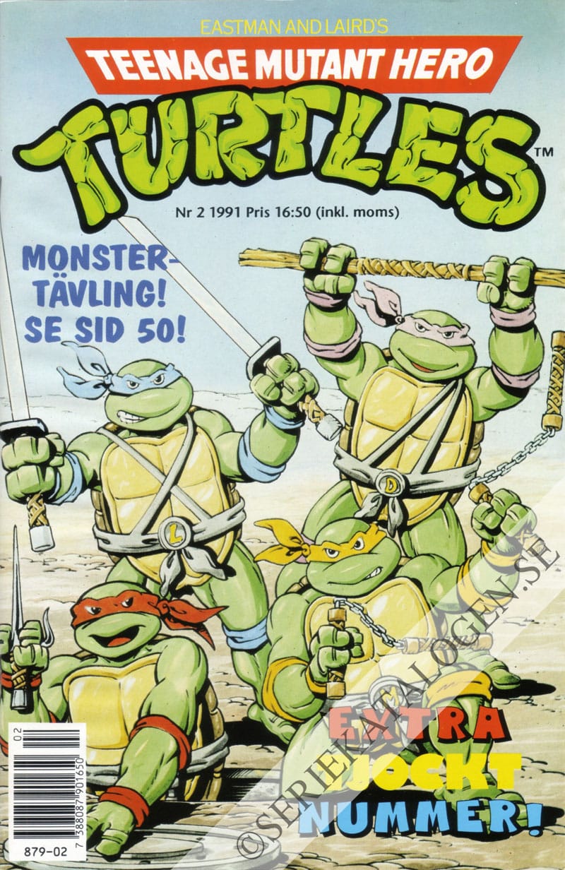 Framsida på Teenage mutant hero turtles #2 (1991)