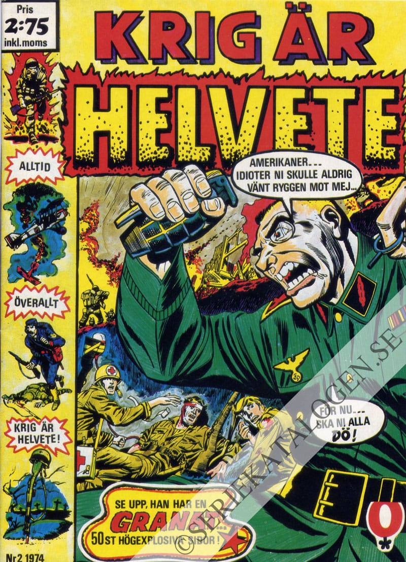 Framsida på Krig är helvete #2 (1974)