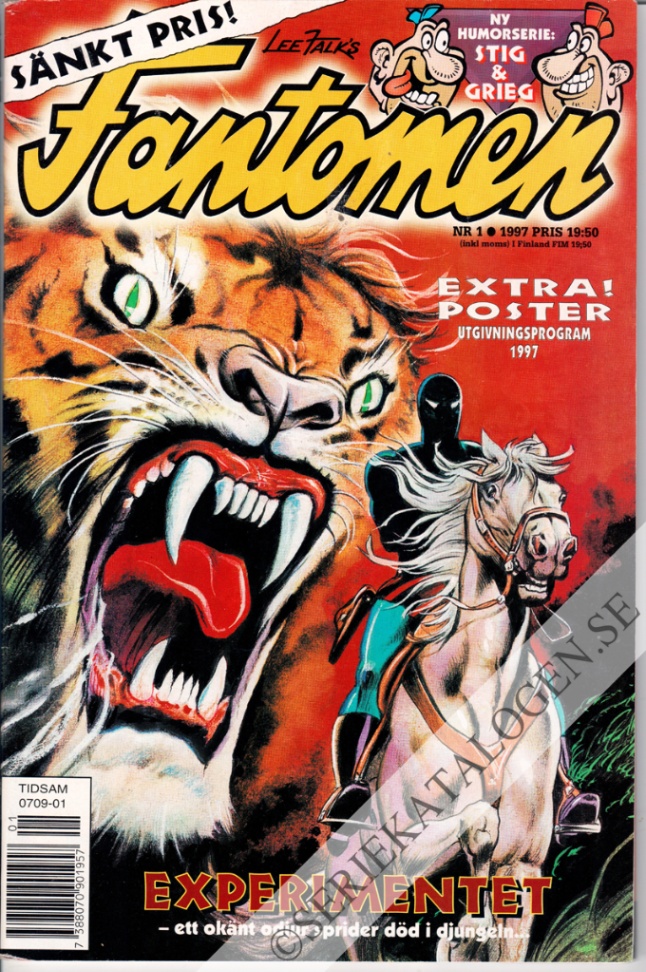 Framsida på Fantomen #1 (1997)