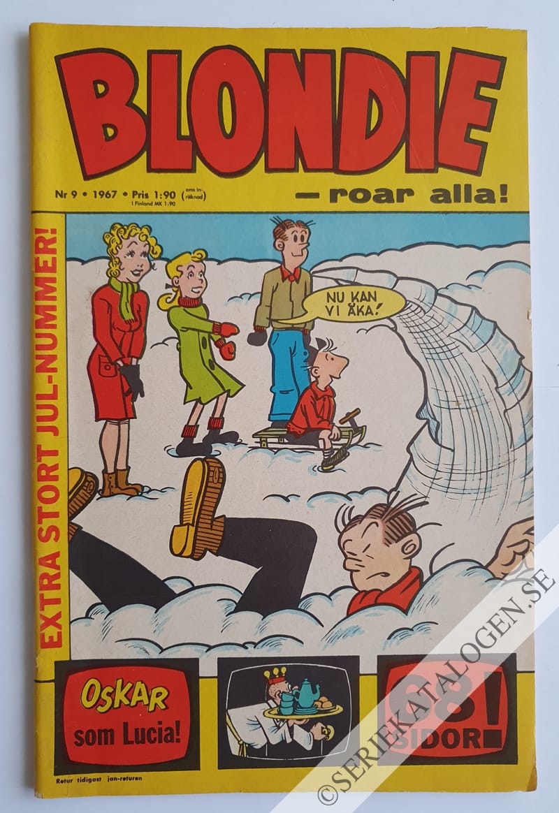 Framsida på Blondie #9 (1967)