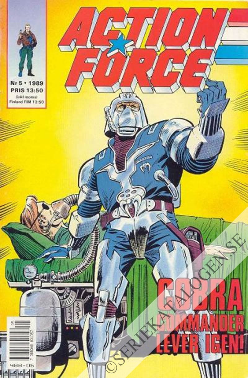 Framsida på Action force #5 (1989)
