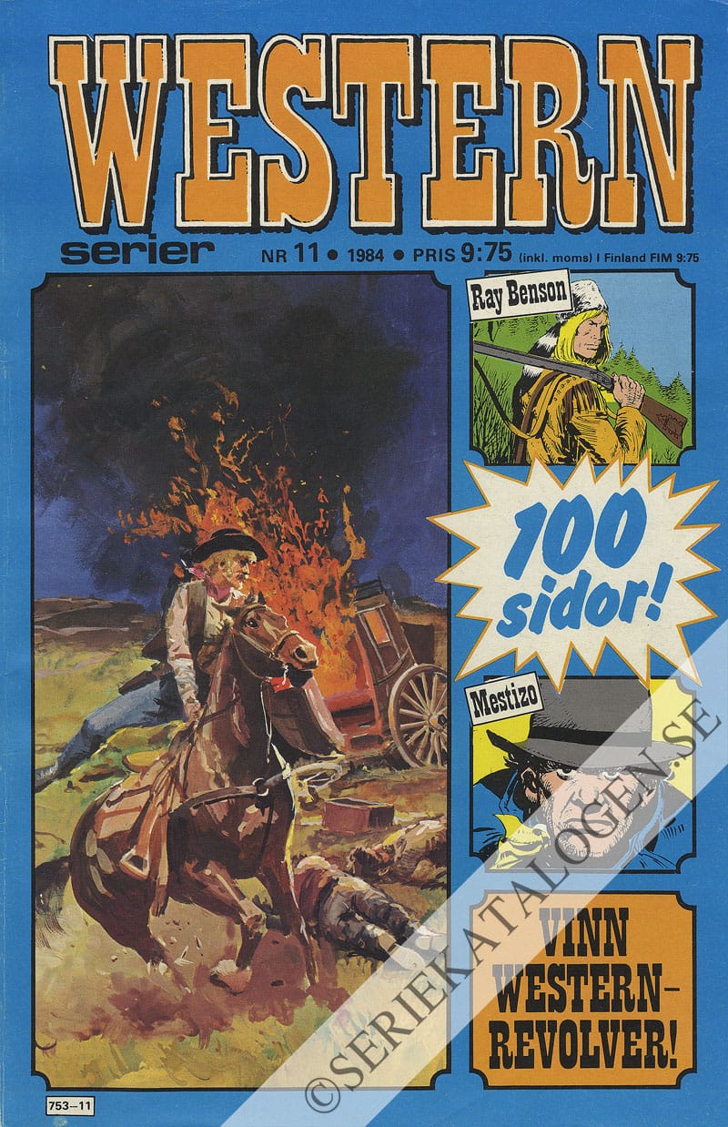 Framsida på Westernserier #11 (1984)