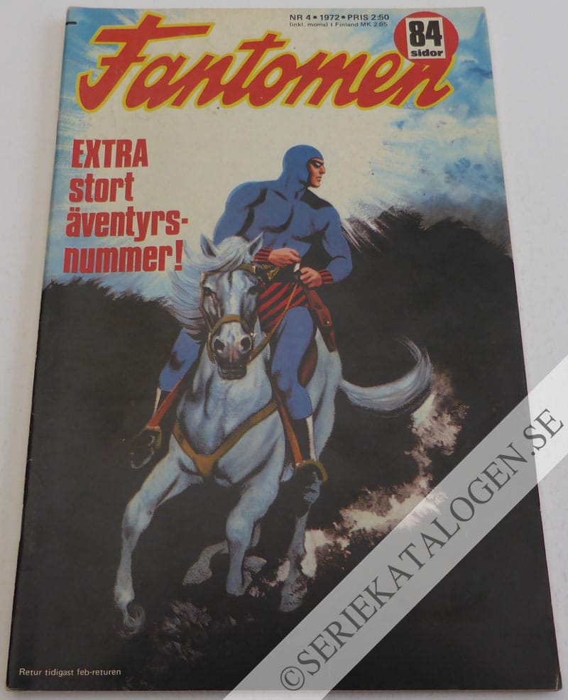 Framsida på Fantomen #4 (1972)