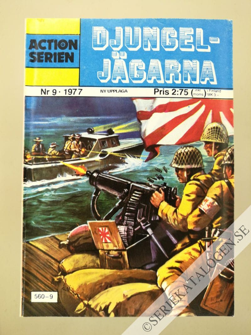 Framsida på Actionserien Djungeljägarna (1977)