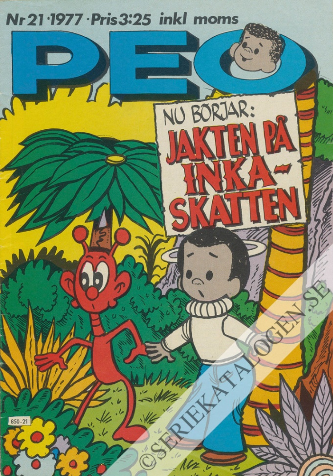 Framsida på Peo #21 (1977)