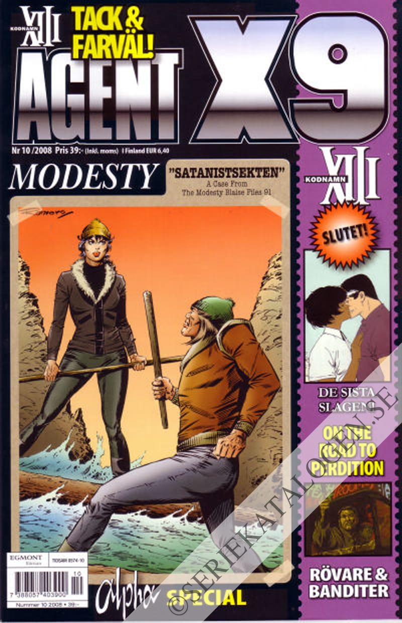 Framsida på Agent X9 #10 (2008)