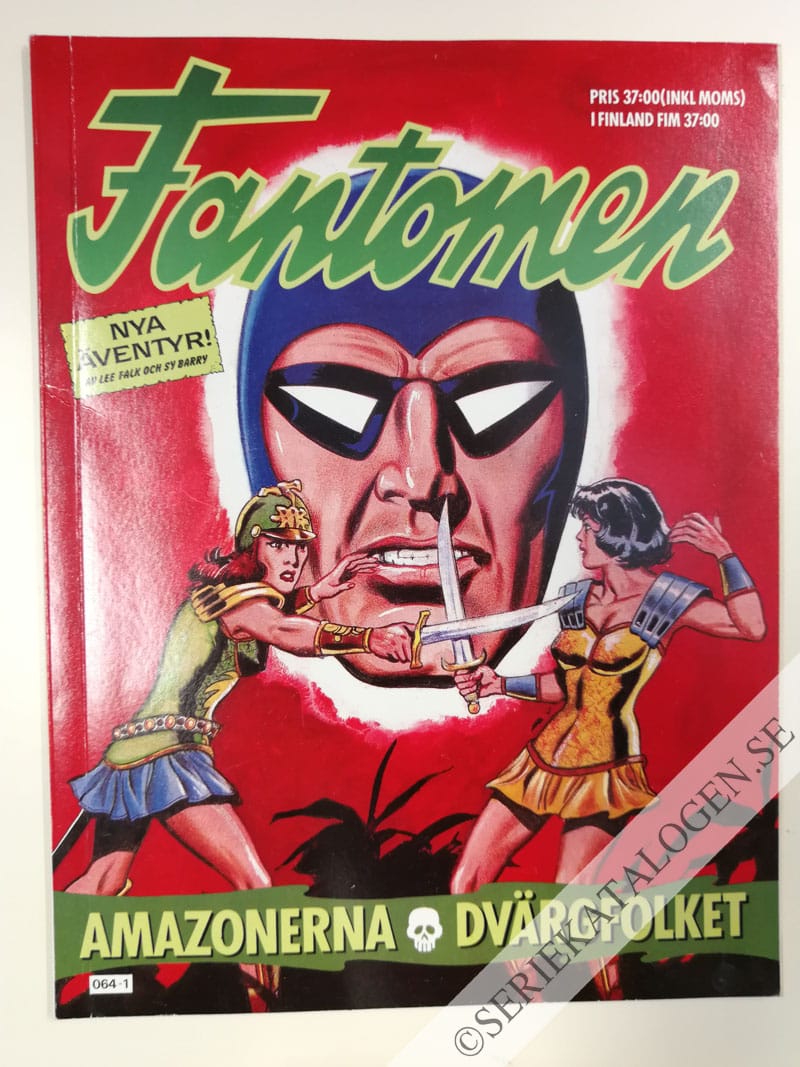Framsida på Fantomen Amazonerna - Dvärgfolket (1988)