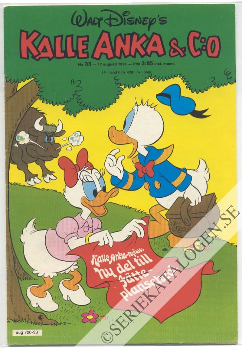 Framsida på Kalle Anka & C:o #33 (1978)