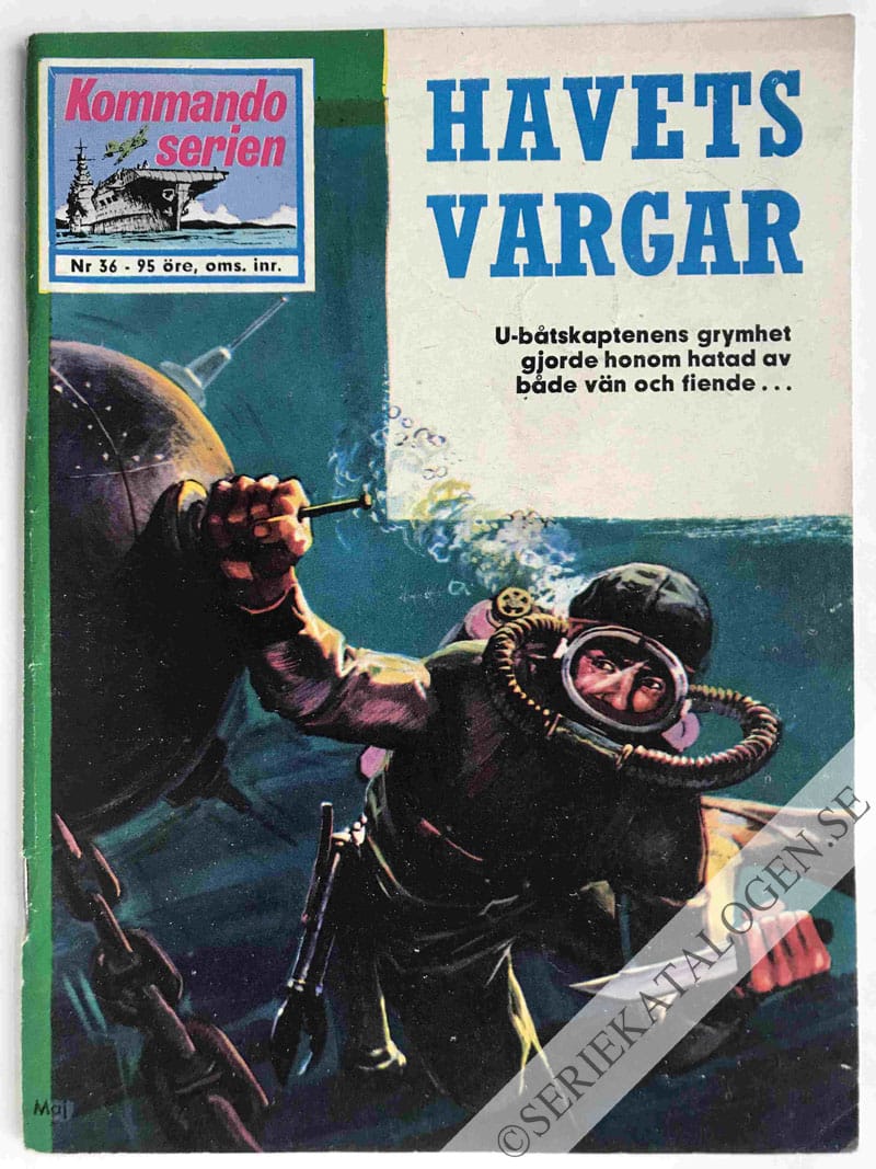 Framsida på Kommandoserien Havets vargar (1964)