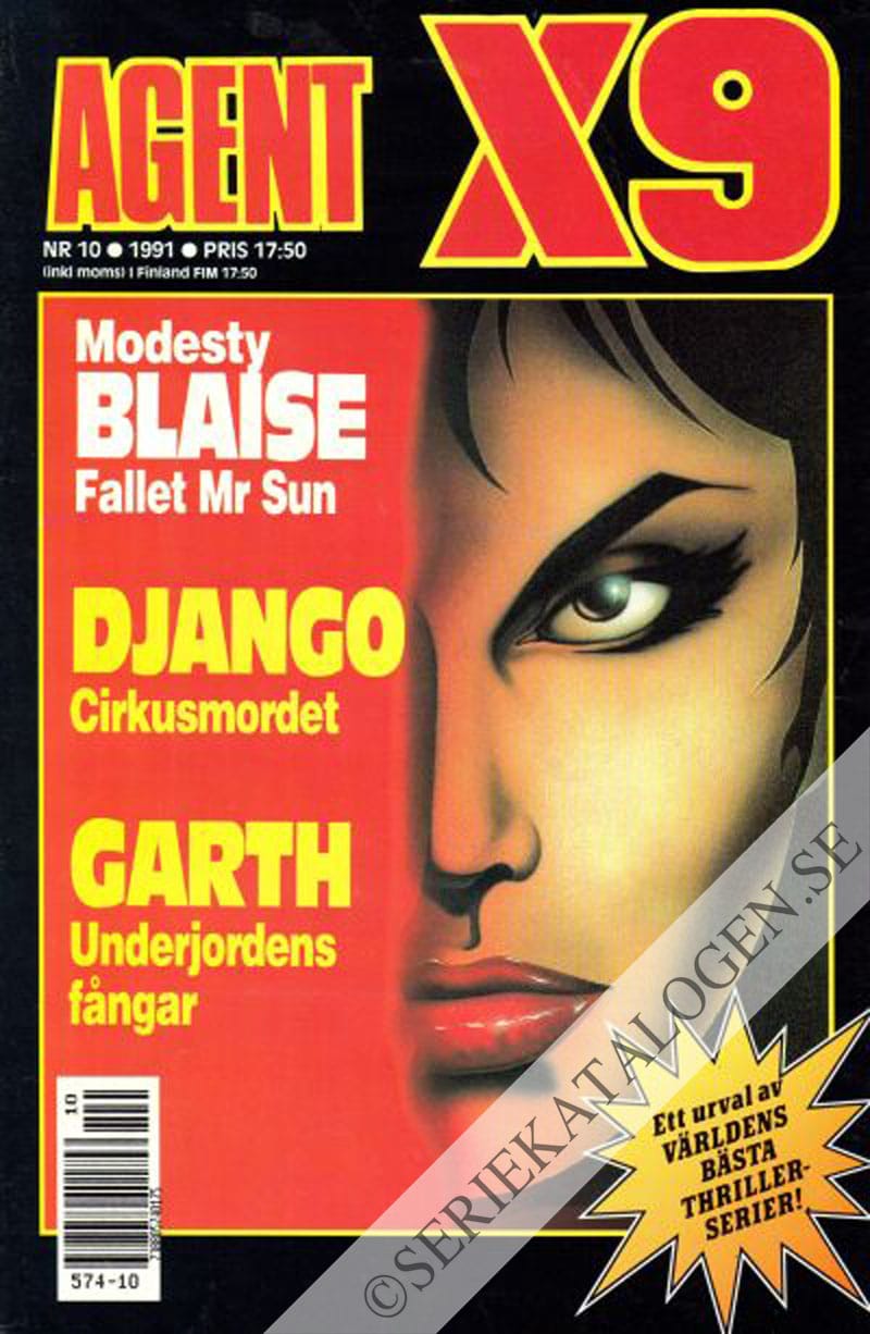 Framsida på Agent X9 #10 (1991)
