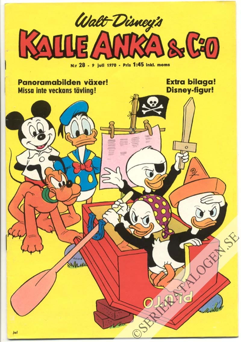 Framsida på Kalle Anka & C:o #28 (1970)