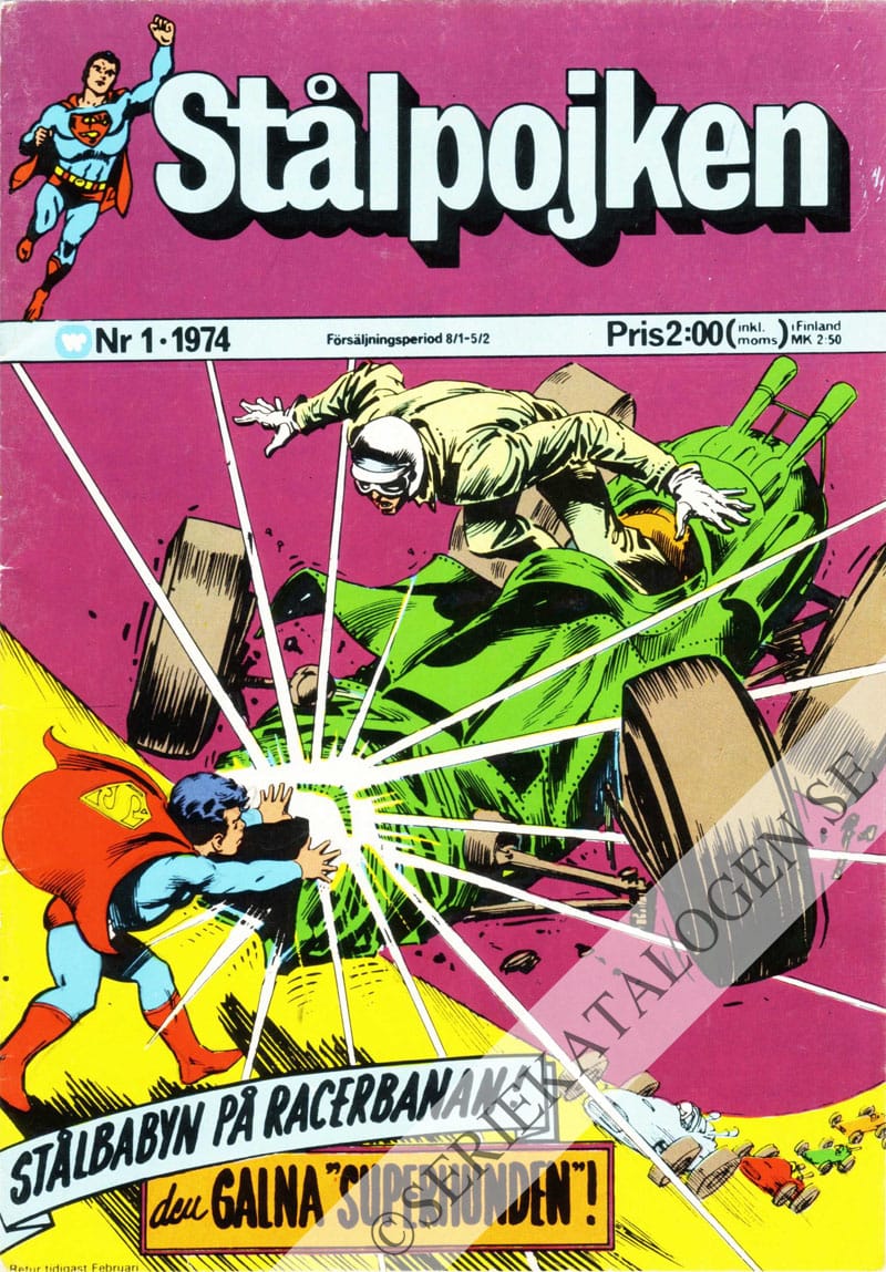 Framsida på Stålpojken #1 (1974)