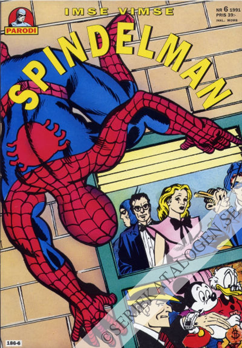Framsida på Parodi Imse vimse spindelman (1991)