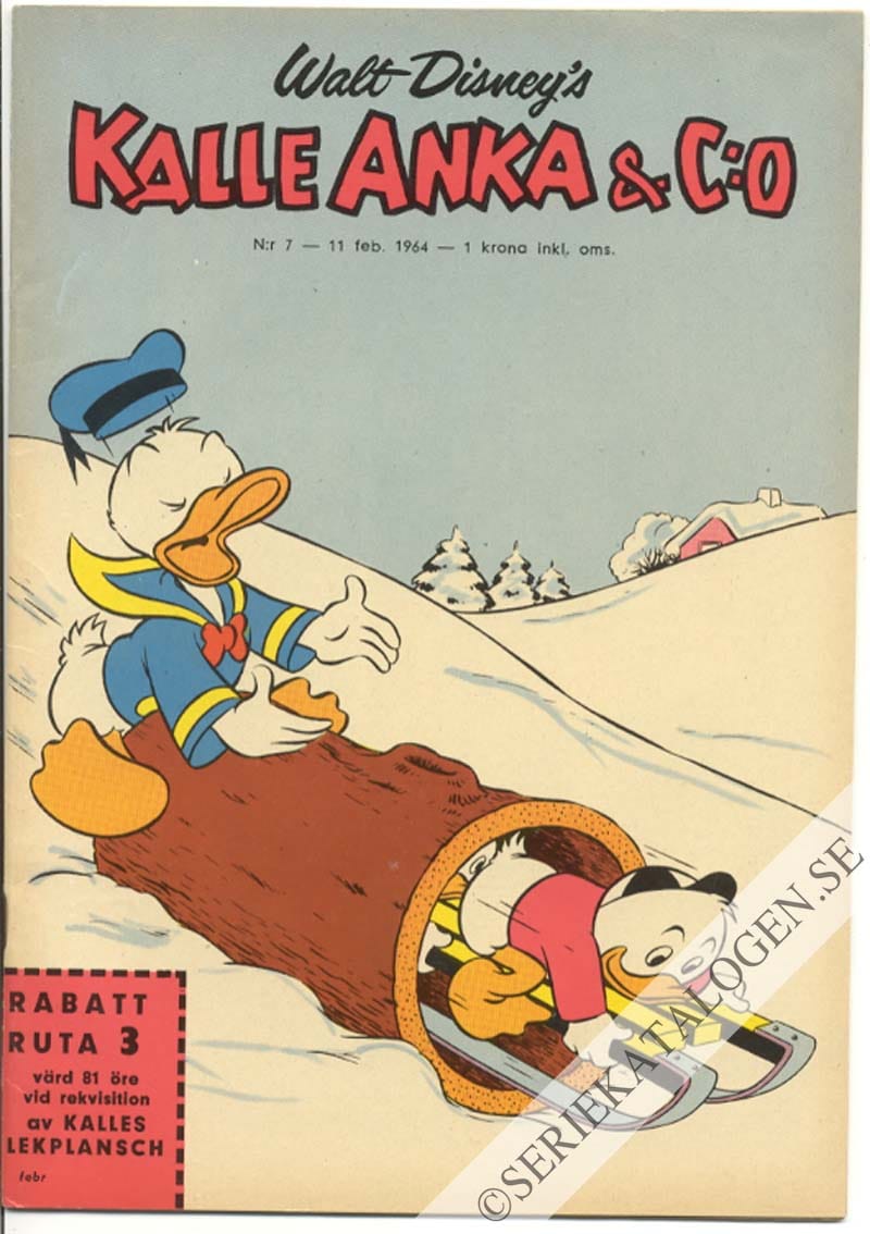 Framsida på Kalle Anka & C:o #7 (1964)