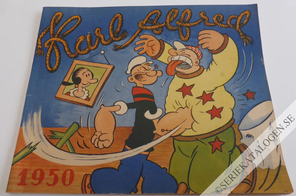 Framsida på Karl Alfred - bragder och äventyr #XV (1950)