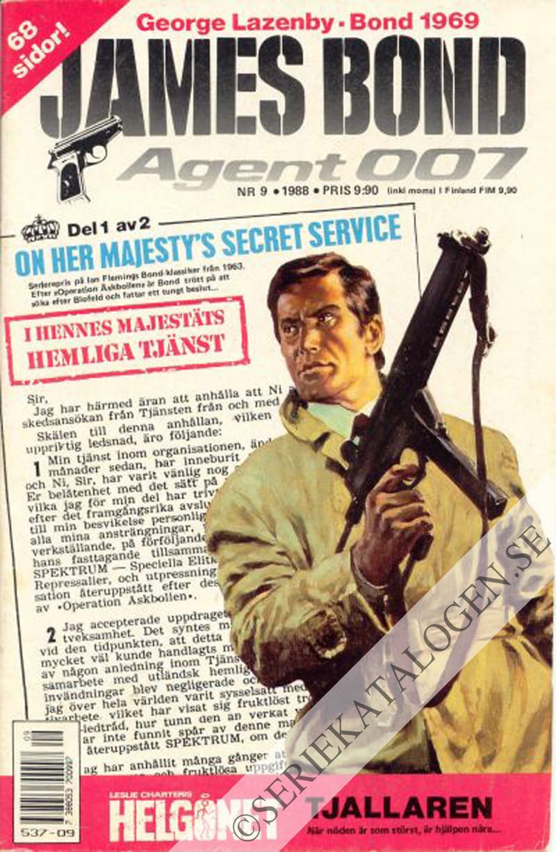 Framsida på James Bond agent 007 #9 (1988)