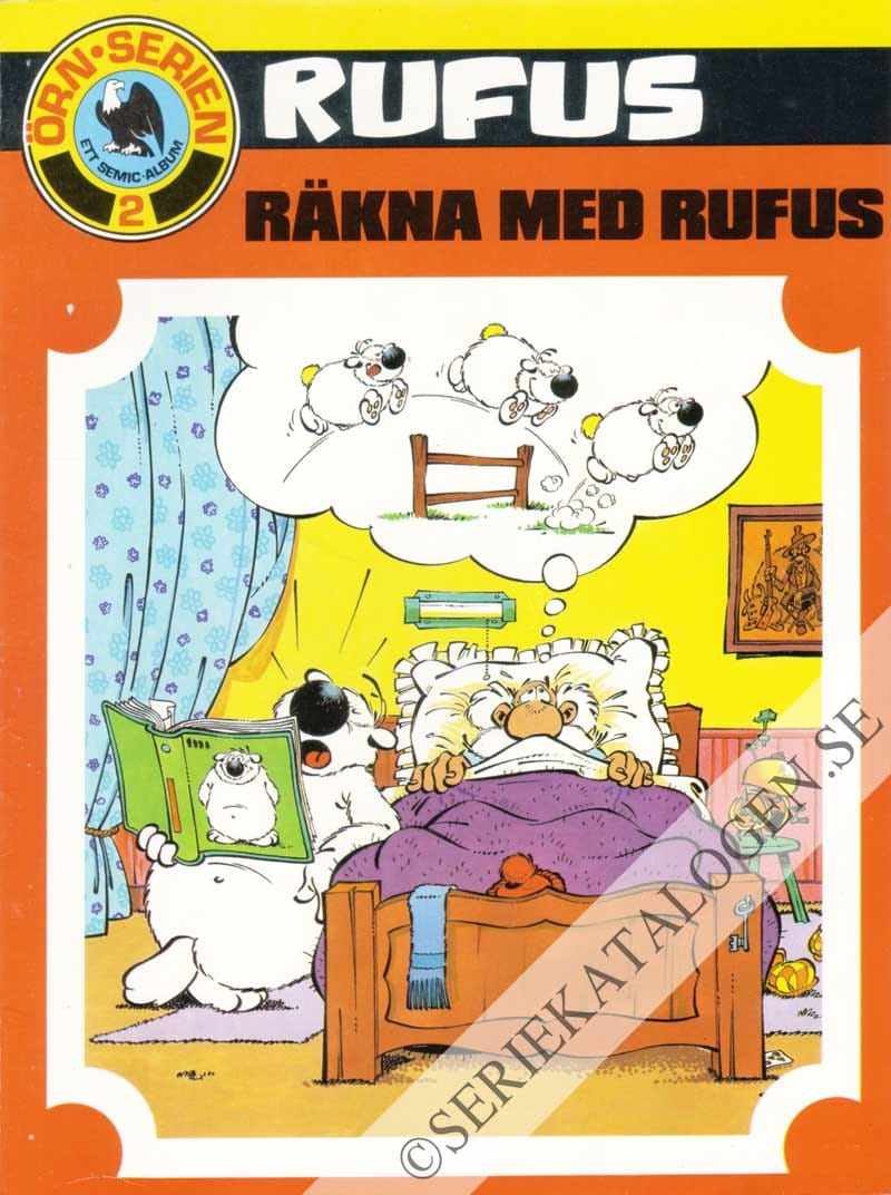 Framsida på Örnserien Rufus - Räkna med Rufus (1982)