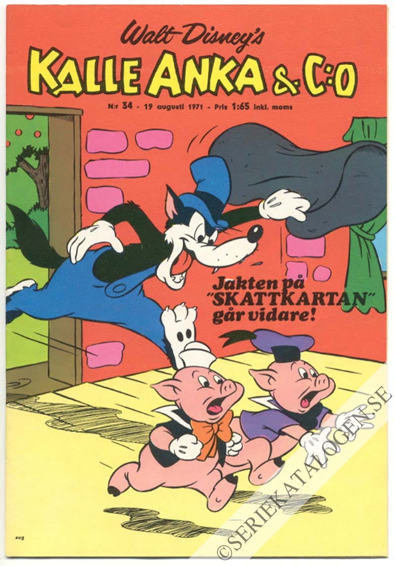 Framsida på Kalle Anka & C:o #34 (1971)