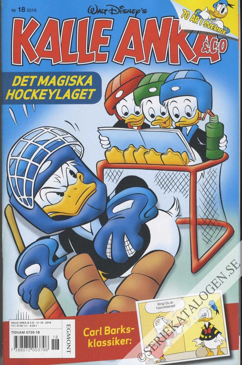 Framsida på Kalle Anka & C:o #18 (2018)