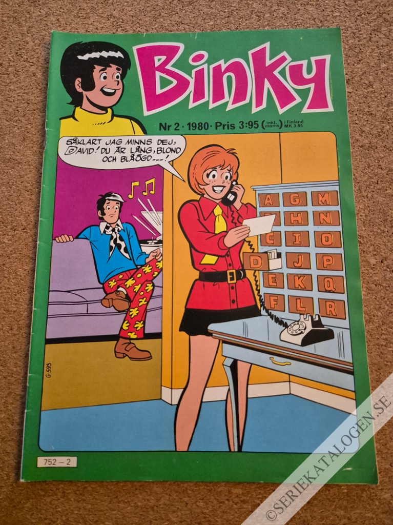 Framsida på Binky #2 (1980)