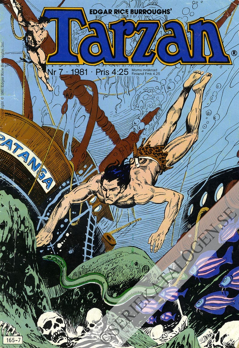 Framsida på Tarzan #7 (1981)