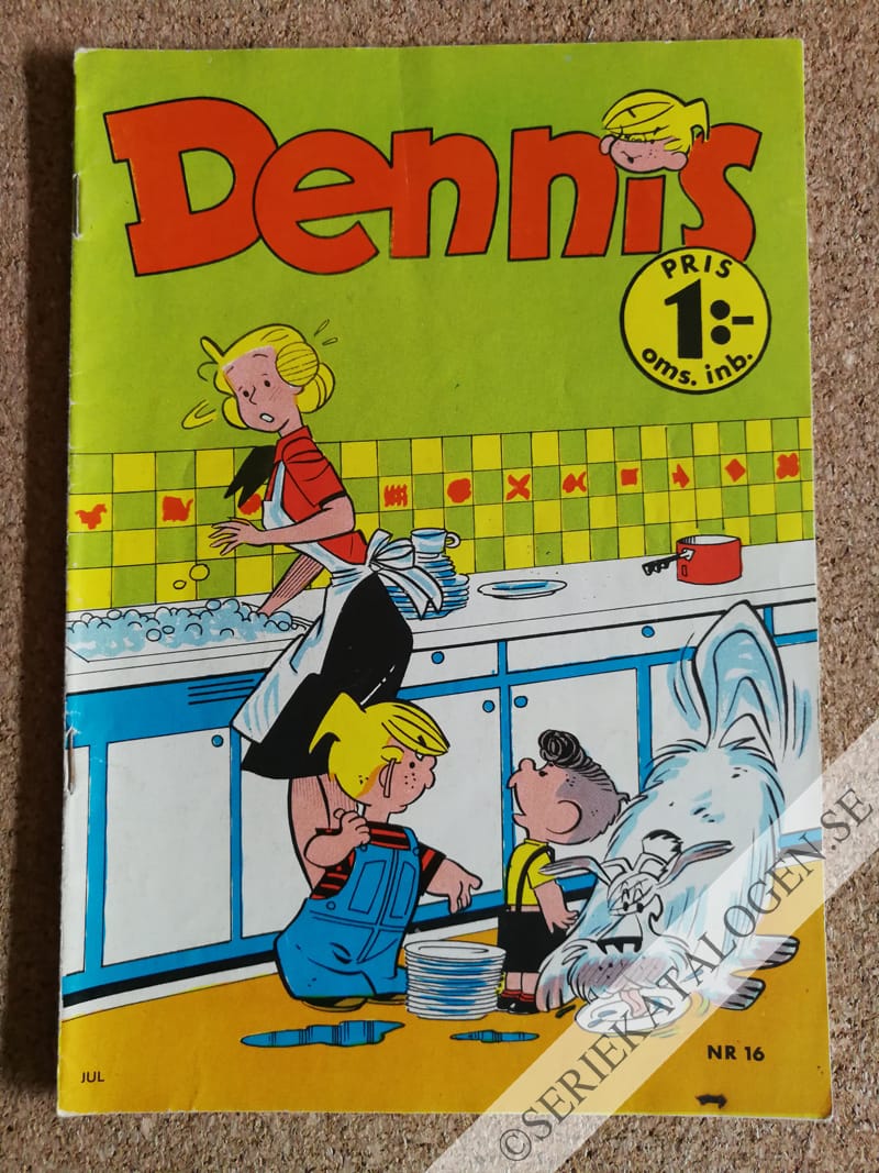 Framsida på Dennis #16 (1967)